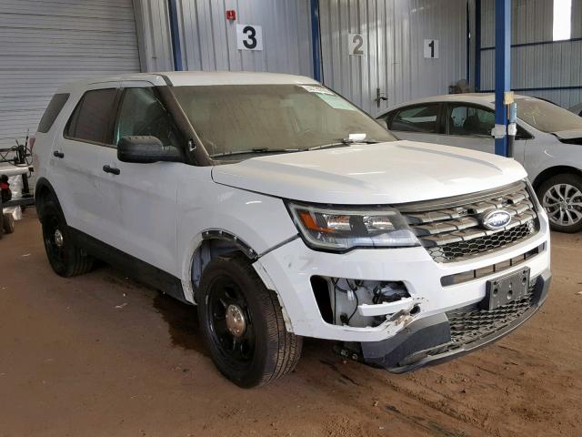 1FM5K8AR9HGC34700 - 2017 FORD EXPLORER P WHITE photo 1