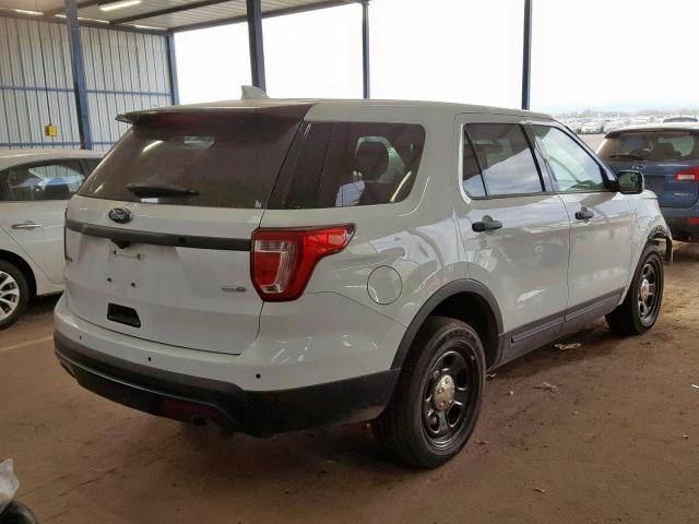 1FM5K8AR9HGC34700 - 2017 FORD EXPLORER P WHITE photo 4