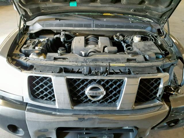 1N6AA06B95N554218 - 2005 NISSAN TITAN XE GRAY photo 7