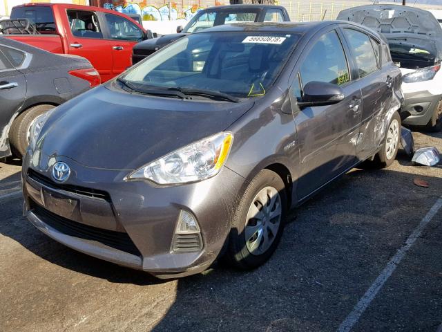 JTDKDTB32E1061101 - 2014 TOYOTA PRIUS C CHARCOAL photo 2