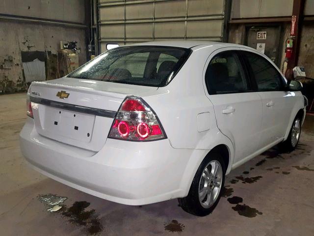 KL1TD5DE7BB120834 - 2011 CHEVROLET AVEO LS WHITE photo 4