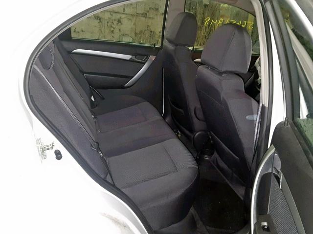 KL1TD5DE7BB120834 - 2011 CHEVROLET AVEO LS WHITE photo 6