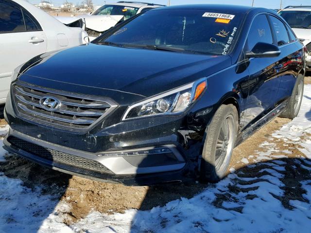 5NPE34AB2HH512829 - 2017 HYUNDAI SONATA SPO BLACK photo 2