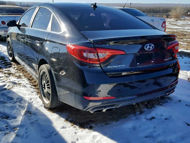 5NPE34AB2HH512829 - 2017 HYUNDAI SONATA SPO BLACK photo 3