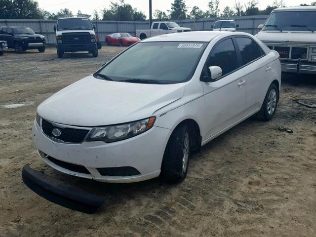 KNAFU4A28D5700828 - 2013 KIA FORTE EX WHITE photo 2