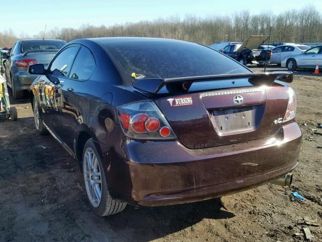 JTKDE167X80270578 - 2008 TOYOTA SCION TC იასამნისფერი ფოტო 3