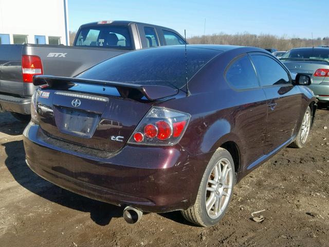 JTKDE167X80270578 - 2008 TOYOTA SCION TC იასამნისფერი ფოტო 4