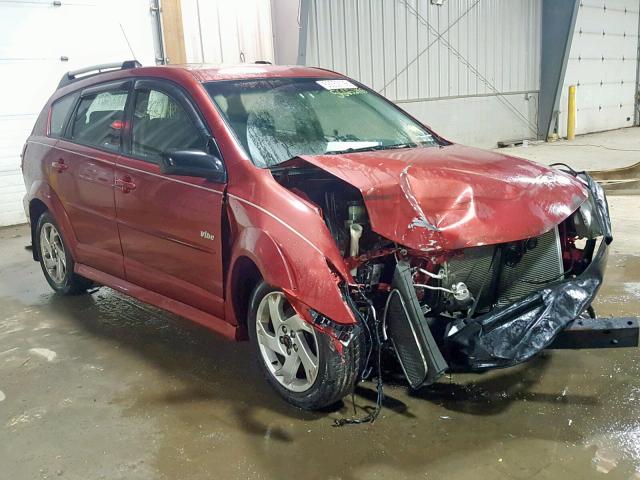 5Y2SL65867Z441347 - 2007 PONTIAC VIBE RED photo 1