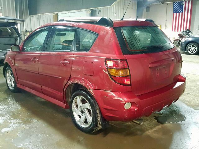 5Y2SL65867Z441347 - 2007 PONTIAC VIBE RED photo 3