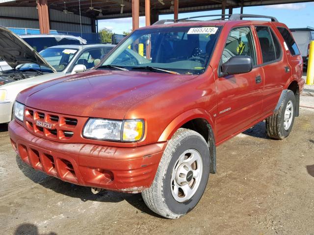 4S2CK58W714339852 - 2001 ISUZU RODEO S RED photo 2