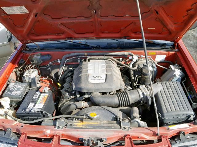 4S2CK58W714339852 - 2001 ISUZU RODEO S RED photo 7