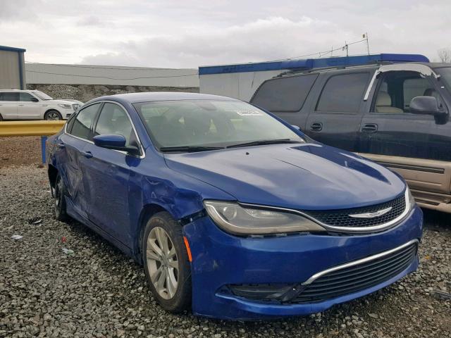 1C3CCCAB0FN760029 - 2015 CHRYSLER 200 LIMITE BLUE photo 1