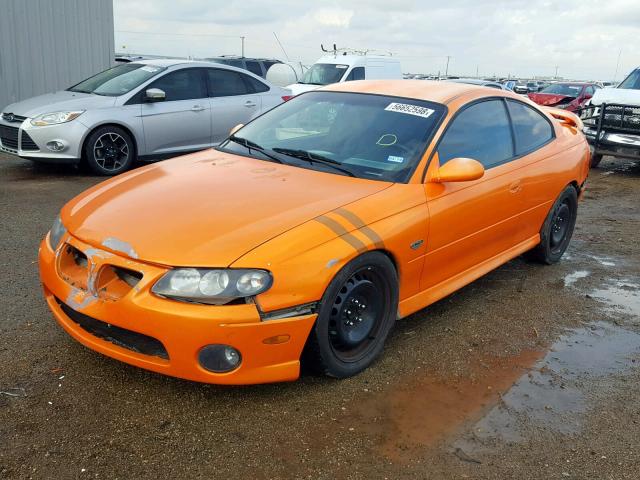 6G2VX12G74L241678 - 2004 PONTIAC GTO ORANGE photo 2