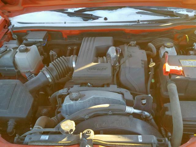 1GCDS13E688160132 - 2008 CHEVROLET COLORADO ORANGE photo 7