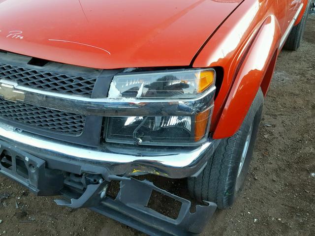 1GCDS13E688160132 - 2008 CHEVROLET COLORADO ORANGE photo 9