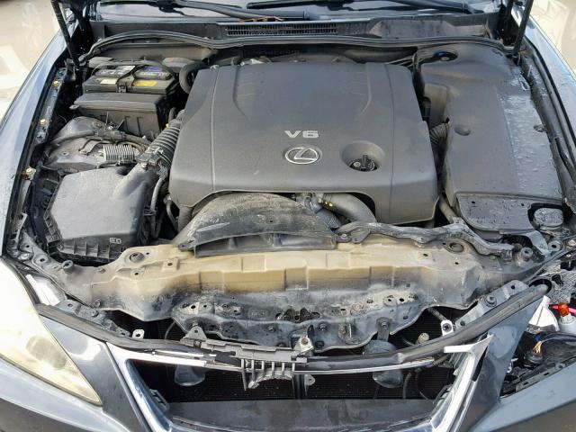 JTHBK262372055398 - 2007 LEXUS IS 250 GRAY photo 7