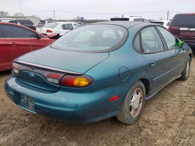 1FALP52U6VA110984 - 1997 FORD TAURUS GL GREEN photo 4