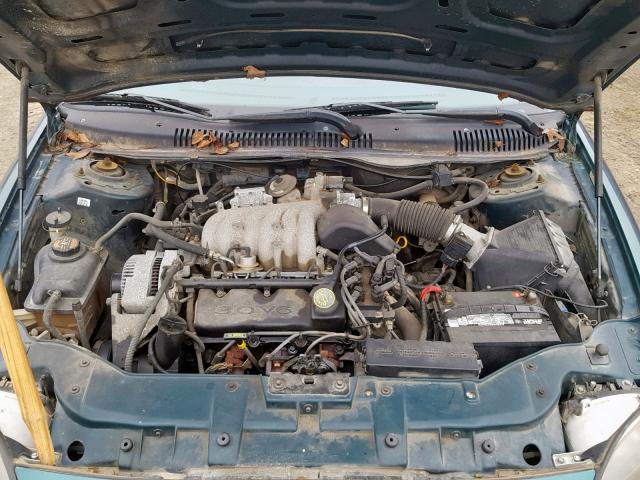 1FALP52U6VA110984 - 1997 FORD TAURUS GL GREEN photo 7