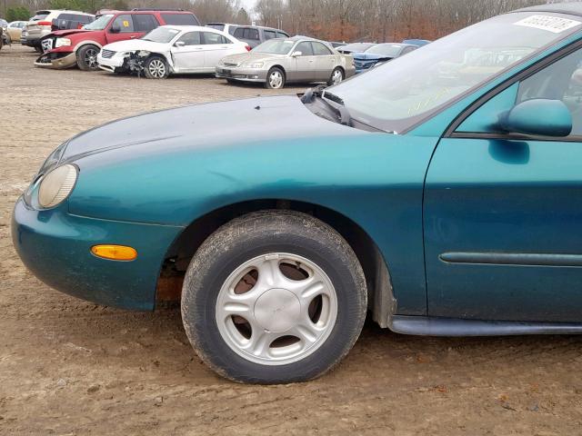 1FALP52U6VA110984 - 1997 FORD TAURUS GL GREEN photo 9