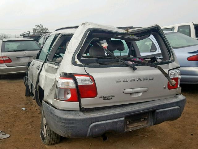 JF1SF63531H757792 - 2001 SUBARU FORESTER L GRAY photo 3