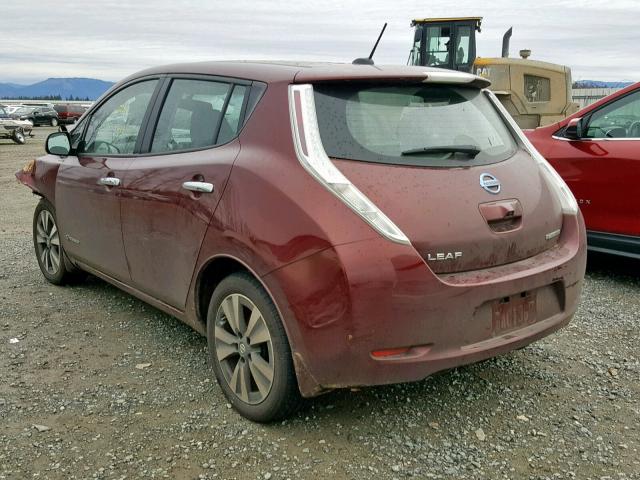 1N4BZ0CP2GC305330 - 2016 NISSAN LEAF SV RED photo 3