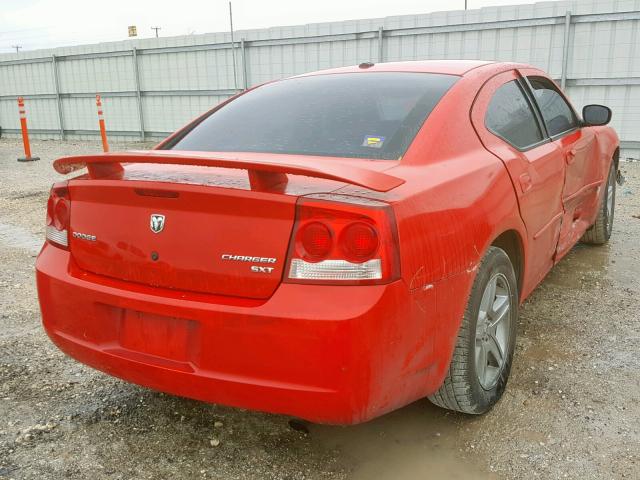 2B3CA3CVXAH177933 - 2010 DODGE CHARGER SX RED photo 4