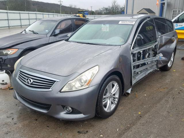 JN1CV6AP5AM401330 - 2010 INFINITI G37 BASE GRAY photo 2