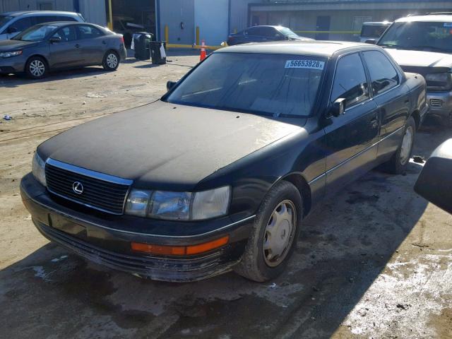 JT8UF11E4P0147589 - 1993 LEXUS LS 400 BLACK photo 2