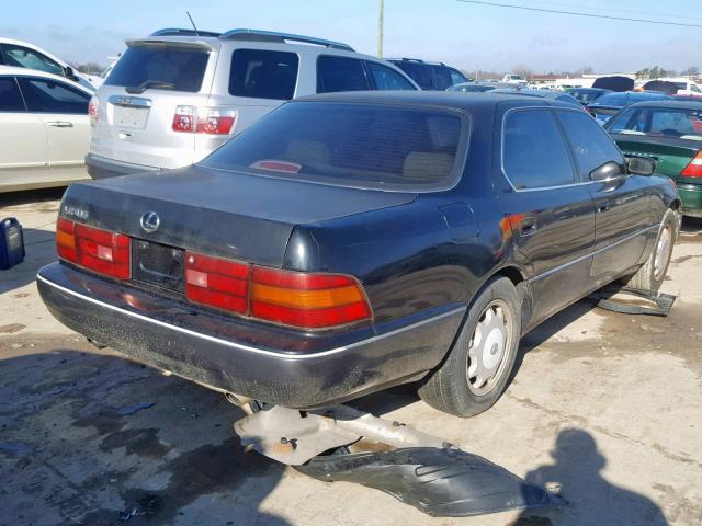 JT8UF11E4P0147589 - 1993 LEXUS LS 400 BLACK photo 4