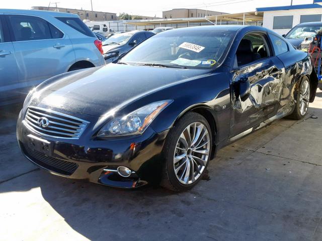 JN1CV6EKXEM113260 - 2014 INFINITI Q60 JOURNE BLACK photo 2