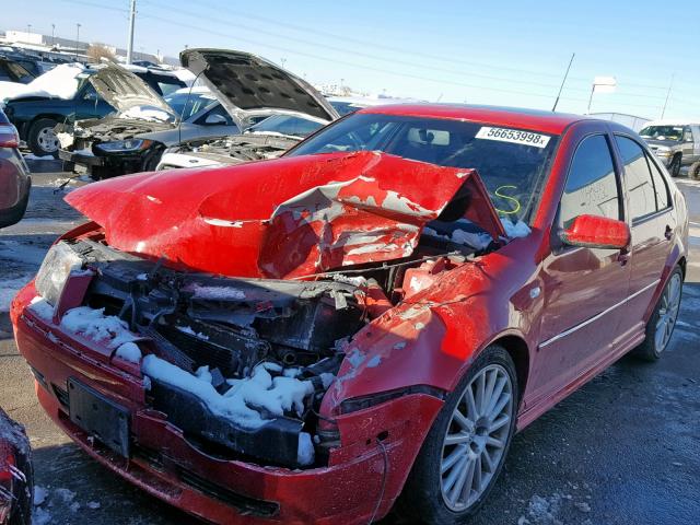 3VWSE69M64M107315 - 2004 VOLKSWAGEN JETTA GLS RED photo 2