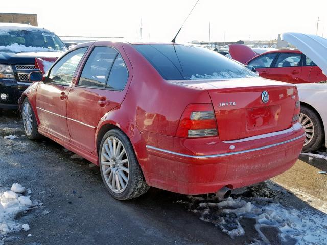 3VWSE69M64M107315 - 2004 VOLKSWAGEN JETTA GLS RED photo 3