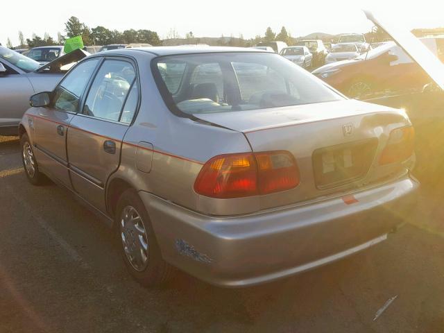 1HGEJ6629YL032259 - 2000 HONDA CIVIC DX GOLD photo 3