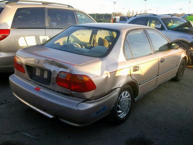 1HGEJ6629YL032259 - 2000 HONDA CIVIC DX GOLD photo 4