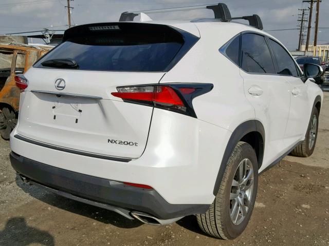 JTJYARBZ3G2037975 - 2016 LEXUS NX 200T WHITE photo 4