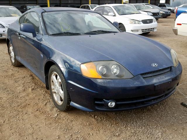 KMHHM65D03U087221 - 2003 HYUNDAI TIBURON BLUE photo 1