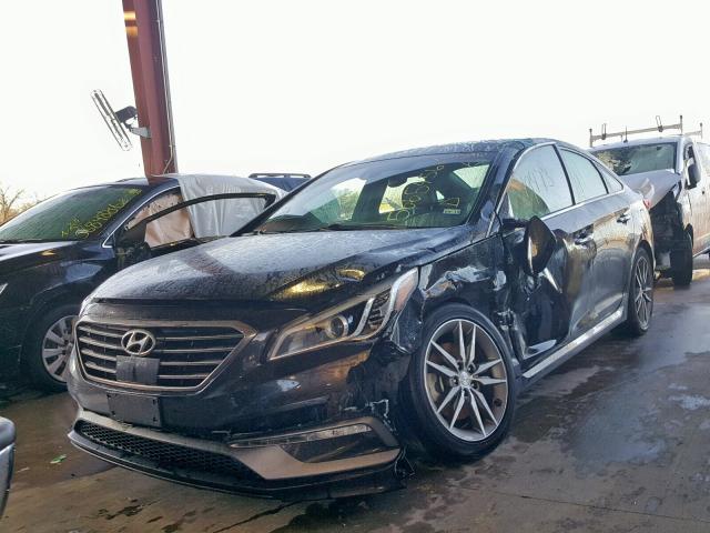 5NPE34AB2FH085990 - 2015 HYUNDAI SONATA SPO BLACK photo 2