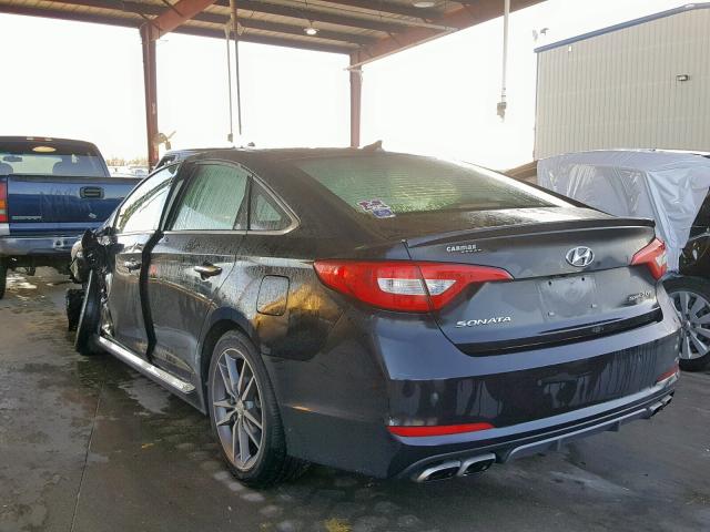 5NPE34AB2FH085990 - 2015 HYUNDAI SONATA SPO BLACK photo 3