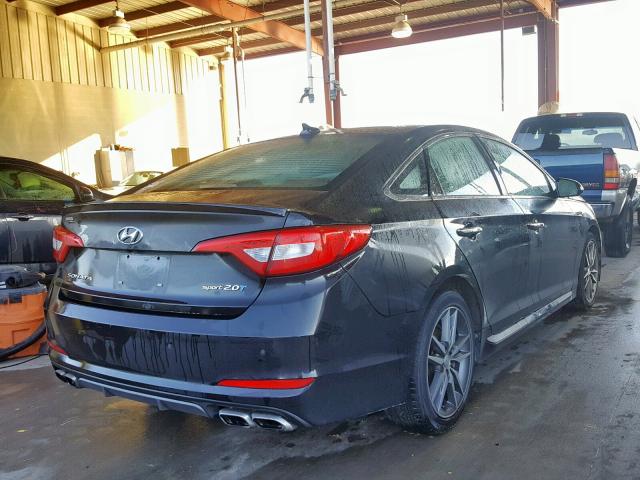 5NPE34AB2FH085990 - 2015 HYUNDAI SONATA SPO BLACK photo 4