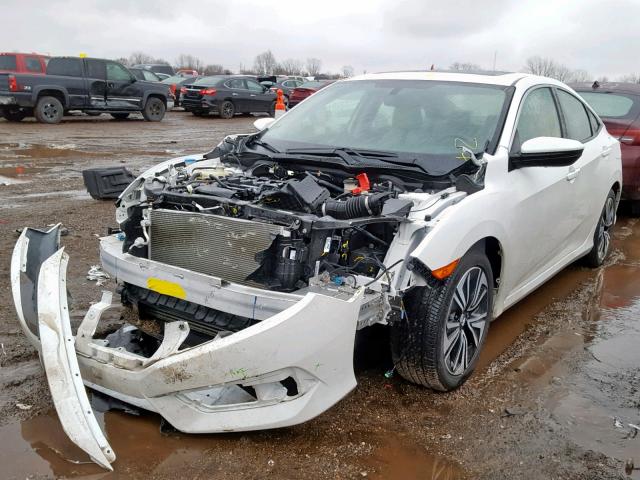 19XFC1F76GE045053 - 2016 HONDA CIVIC EXL WHITE photo 2