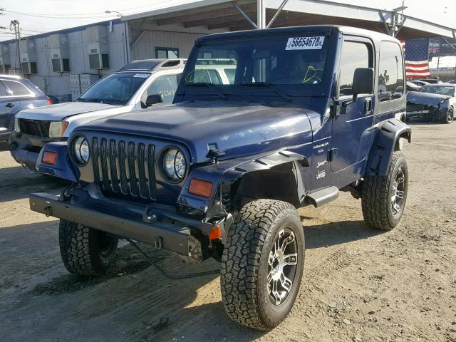 1J4FY19S3VP471033 - 1997 JEEP WRANGLER / BLUE photo 2