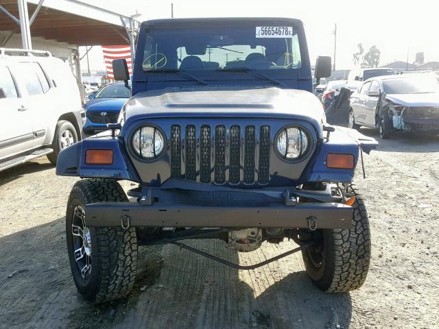 1J4FY19S3VP471033 - 1997 JEEP WRANGLER / BLUE photo 9