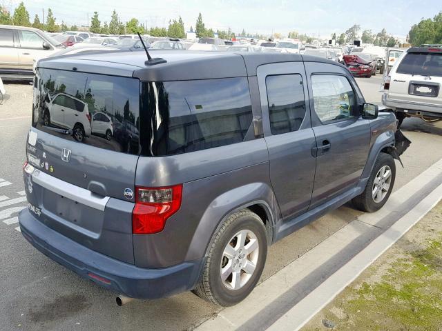 5J6YH1H70AL003672 - 2010 HONDA ELEMENT EX GRAY photo 4