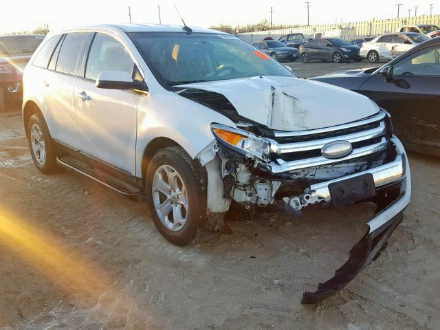 2FMDK3JC3EBA05328 - 2014 FORD EDGE SEL WHITE photo 1