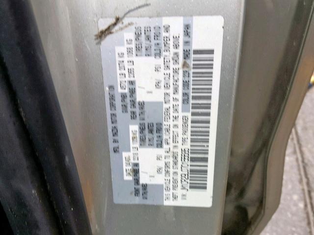 JM1CR29L070155685 - 2007 MAZDA 5 SILVER photo 10