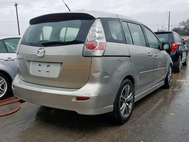 JM1CR29L070155685 - 2007 MAZDA 5 SILVER photo 4