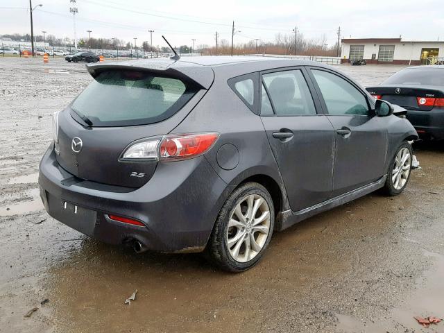 JM1BL1K58B1383276 - 2011 MAZDA 3 S GRAY photo 4