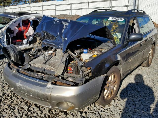 4S3BH686527628997 - 2002 SUBARU LEGACY OUT BLACK photo 2