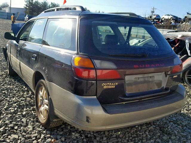 4S3BH686527628997 - 2002 SUBARU LEGACY OUT BLACK photo 3