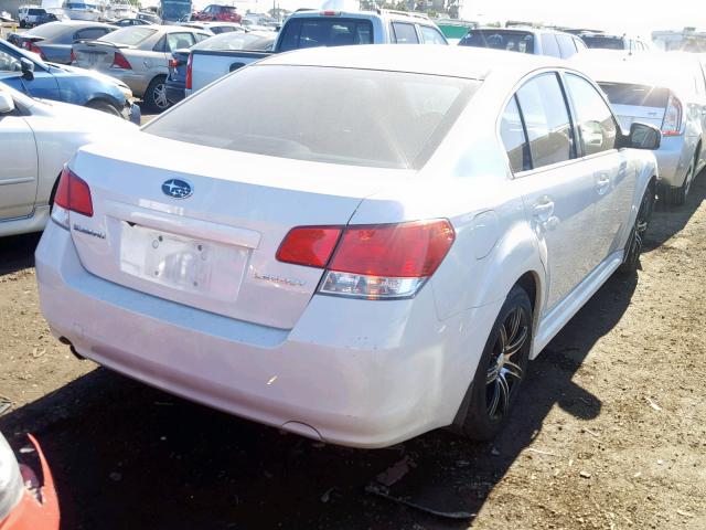 4S3BMBK67A3226711 - 2010 SUBARU LEGACY 2.5 WHITE photo 4